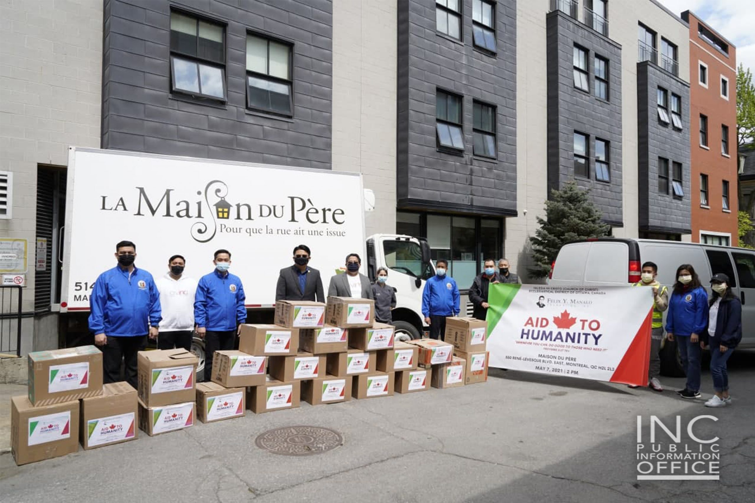 Felix Y. Manalo Foundation delivers 10K pounds in donations to charities in Canada, plus blood donations