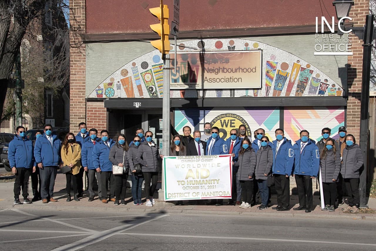 Iglesia Ni Cristo (Church Of Christ) donates thousands of hygiene products to Spence Neighbourhood Association in Winnipeg, Manitoba in connection with the Church’s Worldwide Aid To Humanity this October