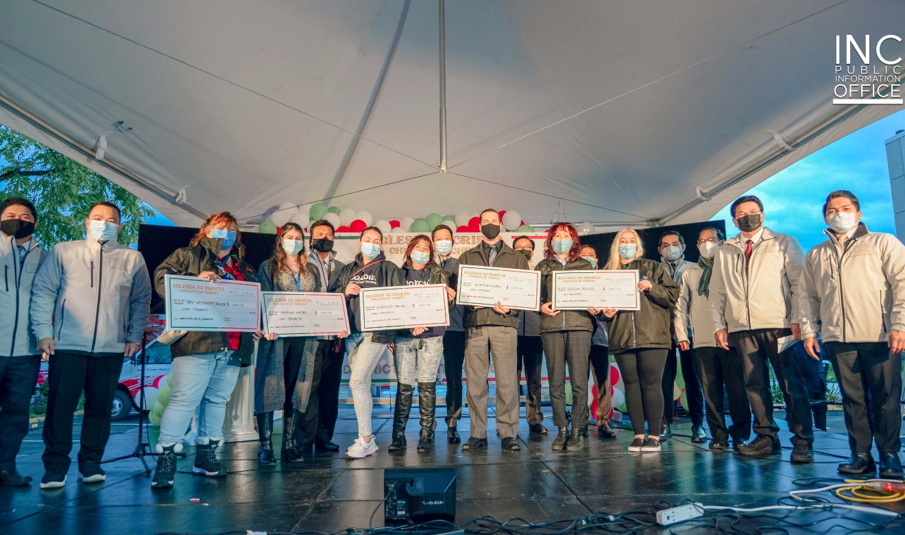 International religious organization ‘INC’ gives a total of $5,000 in cheque donations and 250 care packages to homeless shelters in BC, Canada