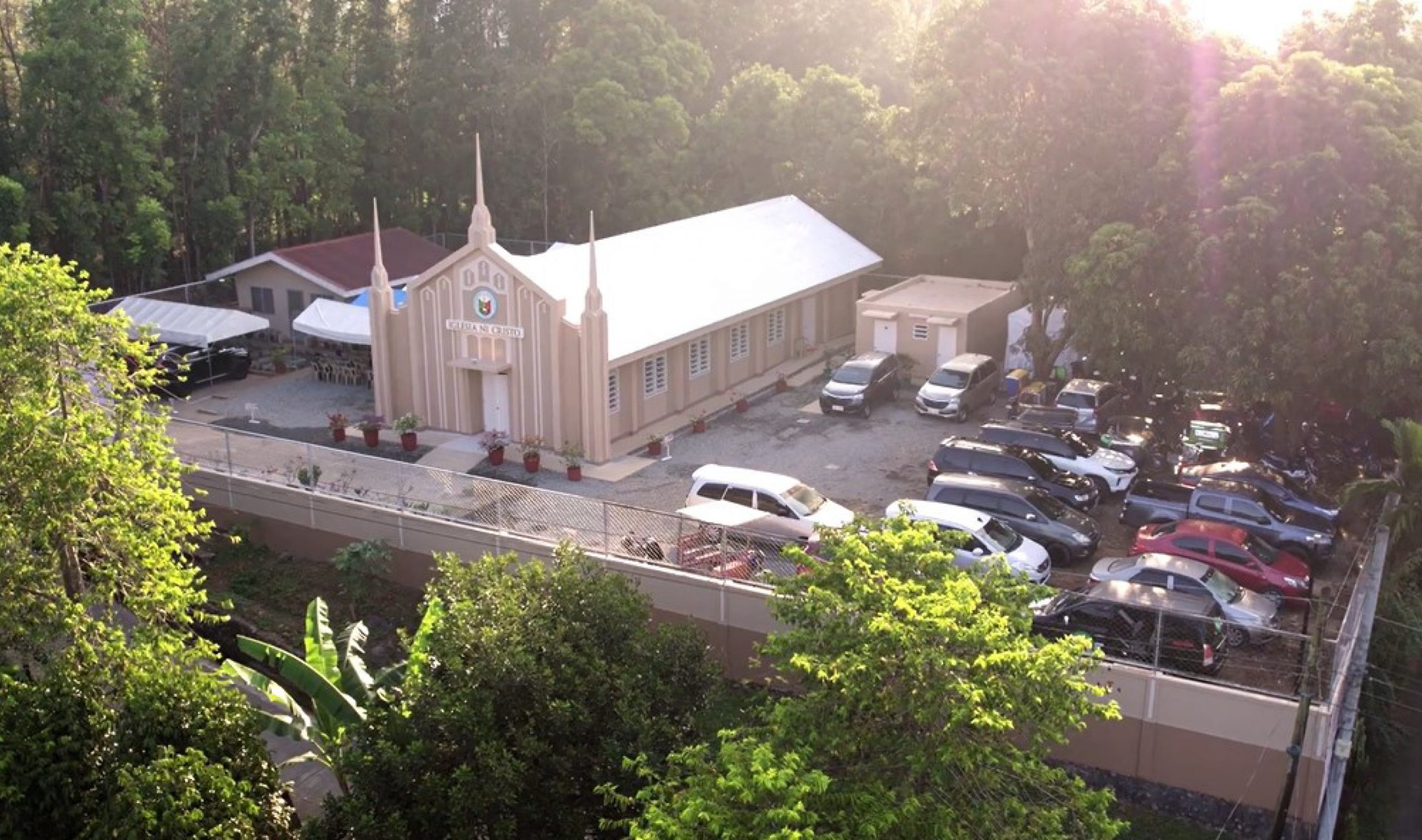 New house of worship built by a hillside in Pugo, La Union