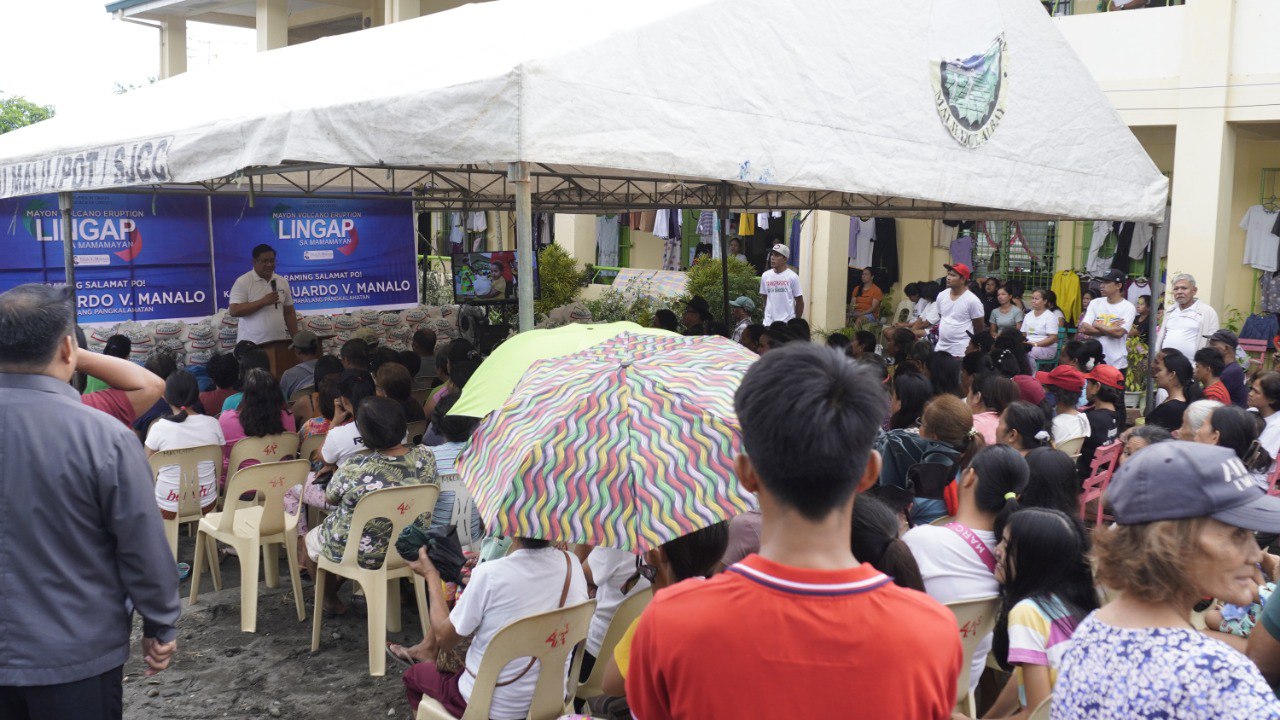 INC aid to Mayon evacuees continues